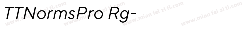 TTNormsPro Rg字体转换